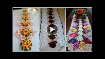 Most Beautiful And Classy Crochet Lace Flower Table Mats And Table Runners Designs Ideas