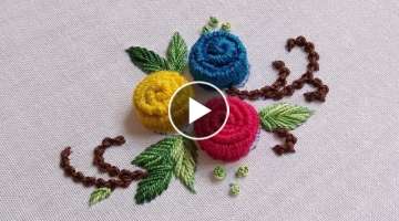 Rolled Woven Picots | Hand Embroidery | Knit & Stitch