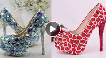 The latest models of high-heel shoes for wedding, evening and events