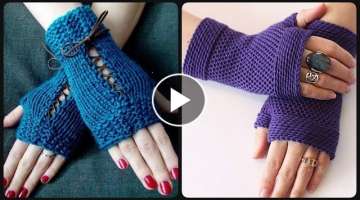 Crochet Fingerless Gloves//very useful cable knit gloves for working Women