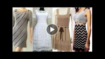 Trendi Stylish Crochet Knitted Dress | #2021 Skater Dress & Boho Designer's Collection