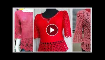 Most Fabulous #crochet tops collection with latest crochet #pattern & designs Working women's cho...