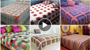 Super Stylish Handmade Crochet bedsheet designs Patterns//Crochet Patterns Ideas For Bedsheet