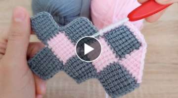 Tunus işi çok sevilen örgü battaniye modeli çok güzel oldu how to crochet tunisian knitting...