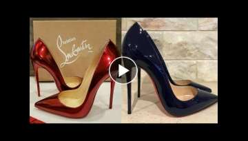 Comfortable and trending red bottoms pointed toe stilleto high heel shoes for ladies #2020