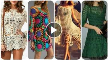 Most attractive & demanding crochet dresses for women|| outstanding collection of crochet dresses