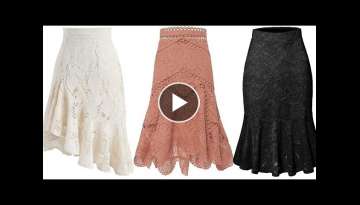 trendy Lace pencil skirt Designs Stylish Lace Midi Skirts Women Elegant collection business women