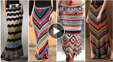 very attractive daily wear skirts designs with blouse style crochet pattern designs ideas