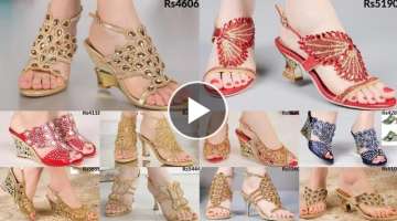 2021 STYLISH PARTY-WEAR FOOTWEAR COLLECTION BRIDALS UNLIMITED SHOES AMAZING SANDALS DESIGN
