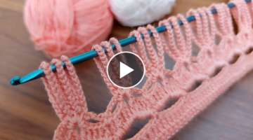 How to crochet knitting - tığ işi kolay örgü yelek şal bluz modeli