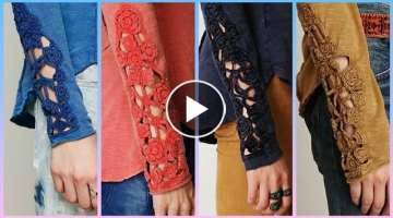 amazing styles of crochet lace sleeves designs ideas for women's dresses