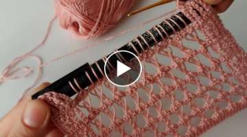 Super Easy Crochet Knitting Model - Bu Örgü Modeli Bir Başka Güzel