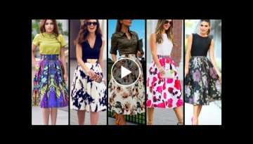 Fantastic and colourful printed skirts designs ideas for girls 2021 #fashion range