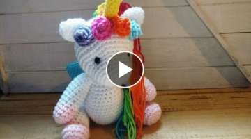 Unicorn crochet amigurumi - Step by Step