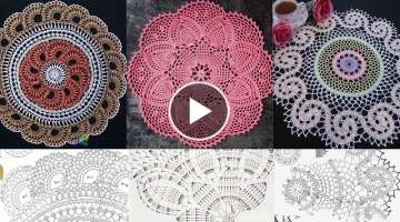 Top class hand knitted crochet doily designs with graphics