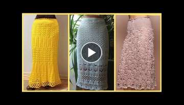 New Trendy Crochet Lace Long Skirts Knitting Patterns For Womens