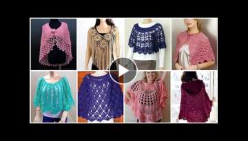 Top Stylish Crochet Caplet Shawl Designs patterns And Ideas//Bridal Wear Caplet Shawl