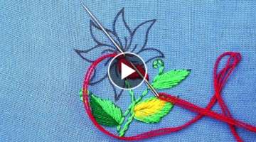 creative and easy flower embroidery designs for beginners - beautiful flower stitch embroidery