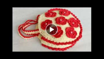WOW !! Woolen Handbag Making at Home || Handmade Purse Making with Woolen || CROCHET Handbag Purs...
