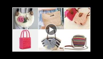 Stylish & Beautifull Korean knitted crochet handbags designes collection