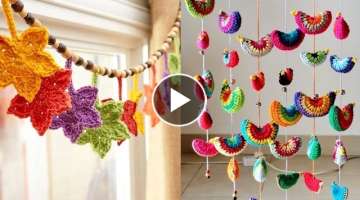 Outstanding Crochet Wall Hanging/Curtains Designs Ideas //Crochet Ideas For Home Decore
