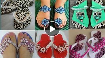 2021 FOOTWEAR COLLECTION NEW LATEST CASUAL SANDALS CHAPPAL SLIPPERS DESIGN FOR LADIES