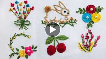 9 amazing Embroidery Stitches For Kids Clothes - Easy Stitches For Beginners ( Part One )