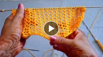 Knitting a Scarf | Easy Knitting # 25