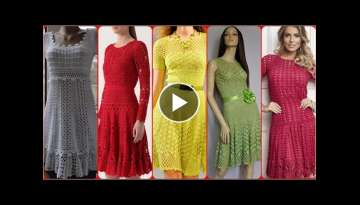 Outstanding and Most Tranding Crocheting Knitting Middi Bodycone Dresses Ideas For Evening Partie...