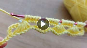 Super Very Easy Tunisian Crochet Knitting Model Çok Kolay Tunus İşi Örgü Yelek Modeli