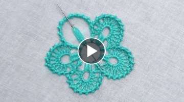 Hand Embroidery, New Idea of Flower Embroidery, Fancy Flower Embroidery