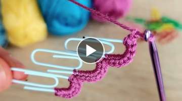 Super Easy Crochet with a Paperclip Ataş İle Harika Bir Çalışma