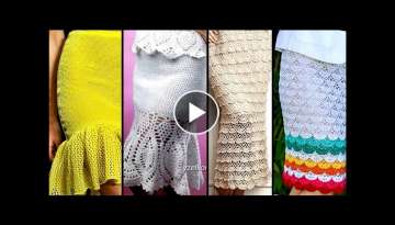 Latest Summer spring handmade crochet skirts designs 2021