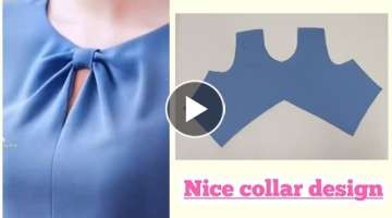 ????Beautiful, elegant and charming collar design |collar sewing tutorial |le fashion