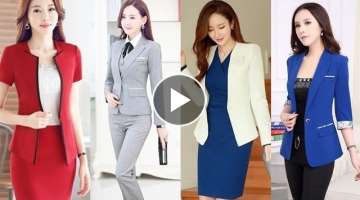Business suit for women Blazer Skirt Suit Women's office uniform design Ladies Dress suit for Wor...