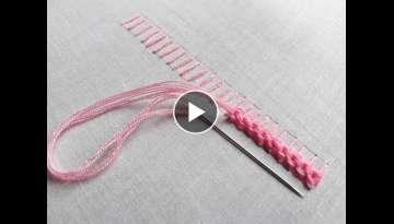 Hand embroidery Raised chain stitch | Raised chain stitch for beginners
