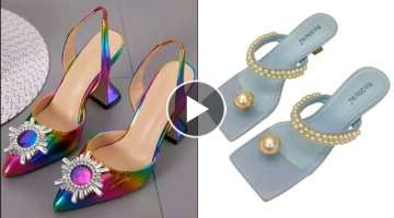 Woman new summer shoes ideas ll High heels design ll High heels ll High heels sandals ll sandals ...
