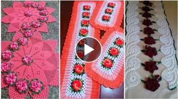Latest Collection Of Crochet Table Runners Designs Patterns //Crochet Table Mats