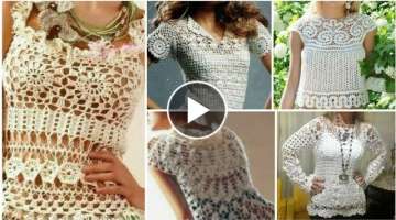 Vintage dress design/Beautiful crochet knitted bolero lace pattern crop top,Lace topblouse for gi...